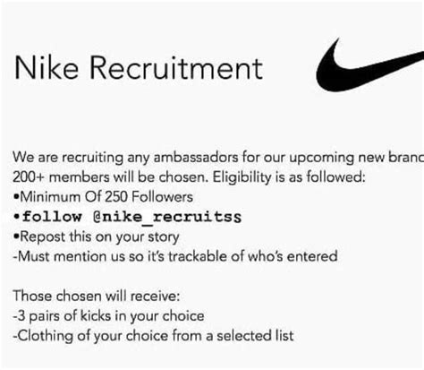 2018 nike ambassador program instagram fake|Fake Nike Influencer Recruitment Scam Goes Viral .